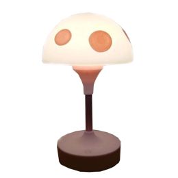 Night Light for Kids Mushroom Shape Night Lamp for Baby Feeding Pink