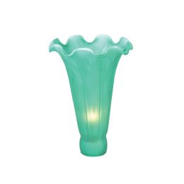 3.5"Wx5"H Green Pond Lily Shade