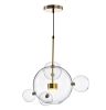 Salome Pendant Lamp - 1 Big & 4 Small Clear Glass Shades