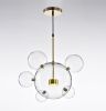 Salome Pendant Lamp - 1 Big & 5 Small Clear Glass Shades