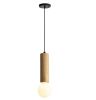 Solid Wood Single Pendant Lamp - Natural