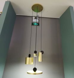 Synnove Pendant Lamp - Round Canopy - Circular+Cube+Cylinder+Round