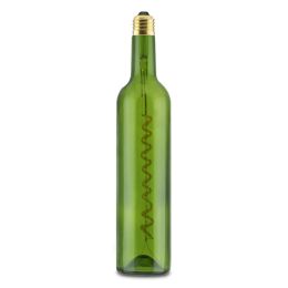 Segula LED Wine Bulb 12W, Wine Bottle, Dimmable, Curved Filament (Green)